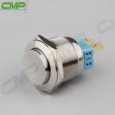 CMP High Quality 25mm Stainless Steel Metal Push Button Switch Electrical Switch
