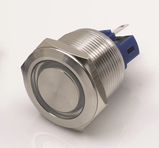 Qiannian Custom-Made Model 22mm Red Button Momentary Stainless Steel 6pin Push Button Switch