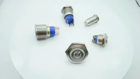 Yeswitch 25mm Momentary 3V 24V 12V LED Push Button Switch Manufacturer with Wire Connector